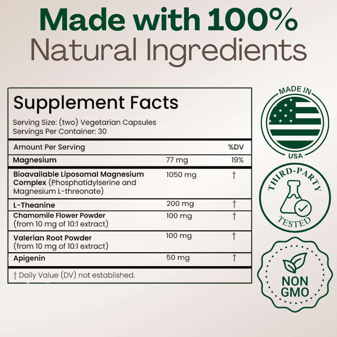 MAGPLUS+ 7-in-1 Liposomal Magnesium L-Threonate Supplement