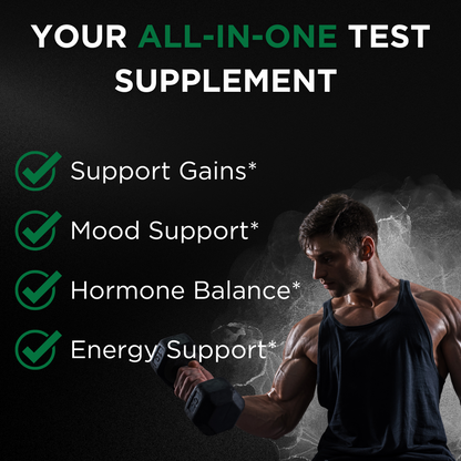 TESTPLUS+ 8-in-1 Testosterone Supplement for Men