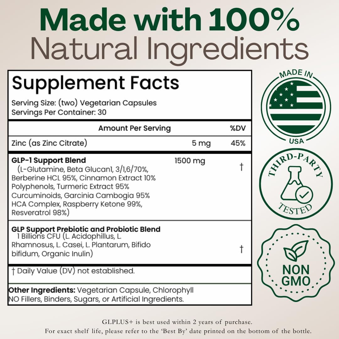GPLLUS+, 10-in-1 GLP-1 Weight Loss Supplement for Women and Men