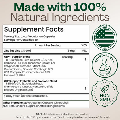 GPLLUS+, 10-in-1 GLP-1 Weight Loss Supplement for Women and Men