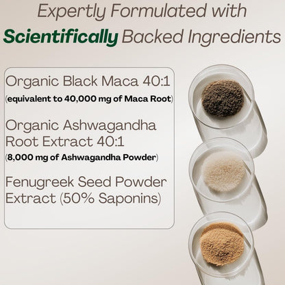 MACAPLUS+ 3-in-1 Vitality and Energy Supplement