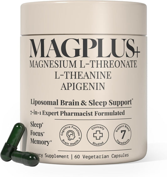MAGPLUS+ 7-in-1 Liposomal Magnesium L-Threonate Supplement