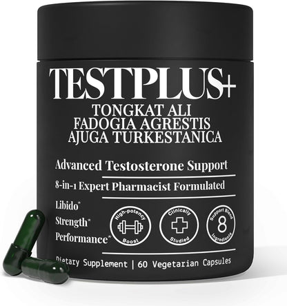 TESTPLUS+ 8-in-1 Testosterone Supplement for Men