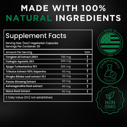 TESTPLUS+ 8-in-1 Testosterone Supplement for Men